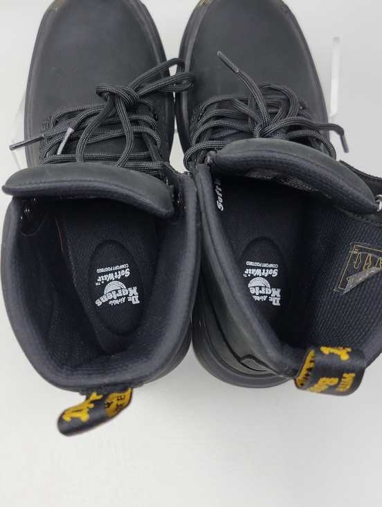Dr. Martens Crewson Combat Boots Black Nubuck Lace Up Men's Size 4 New - Picture 10 of 10